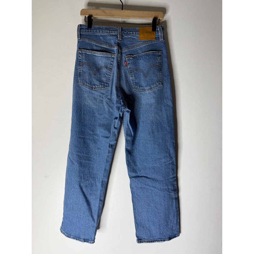 Levi's Ribcage straight ankle jeans blue size 29 - Picture 2 of 8